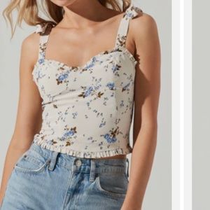 Astr the label floral tank